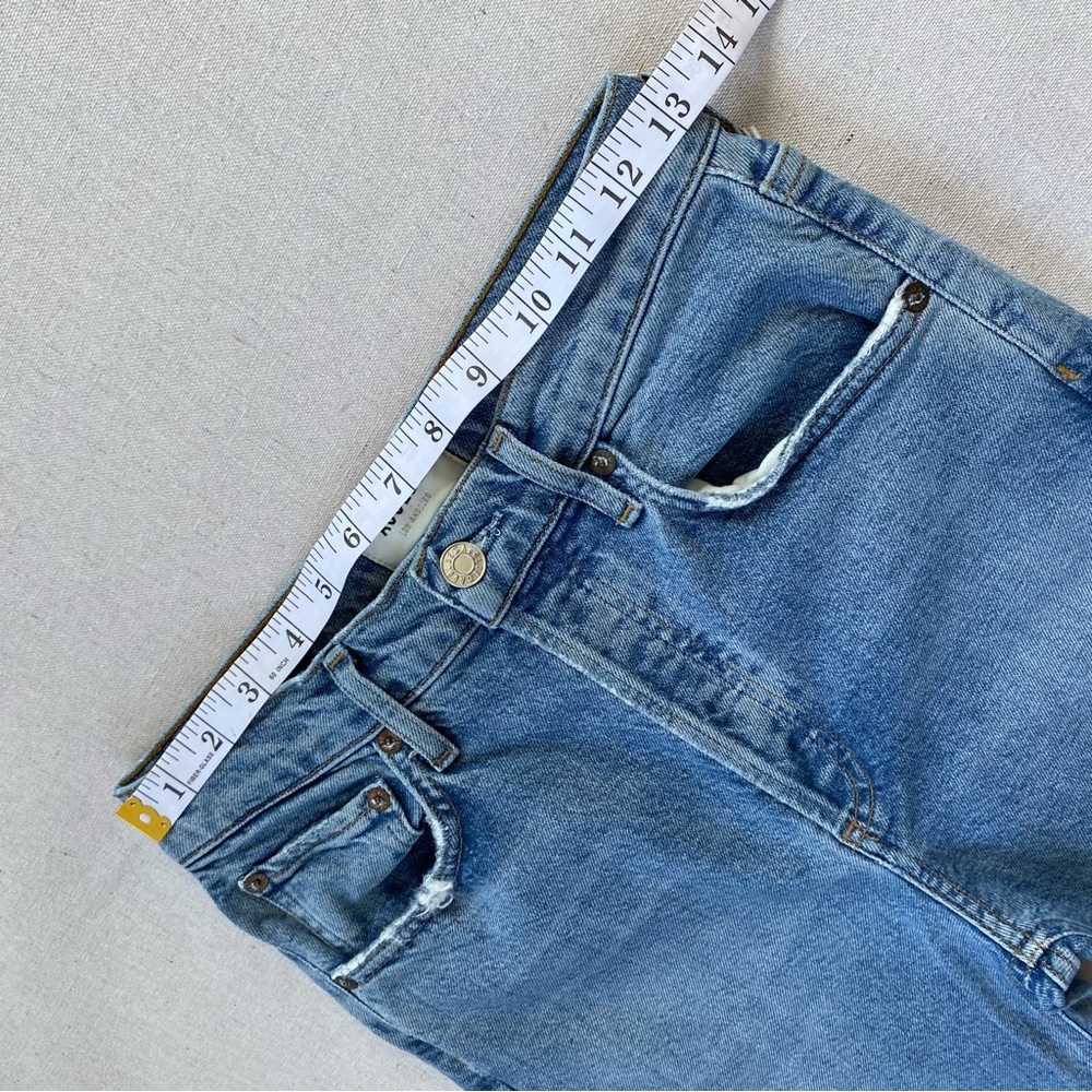 Agolde Riley Distressed Button Fly High Rise Jeans - Picture 11 of 14